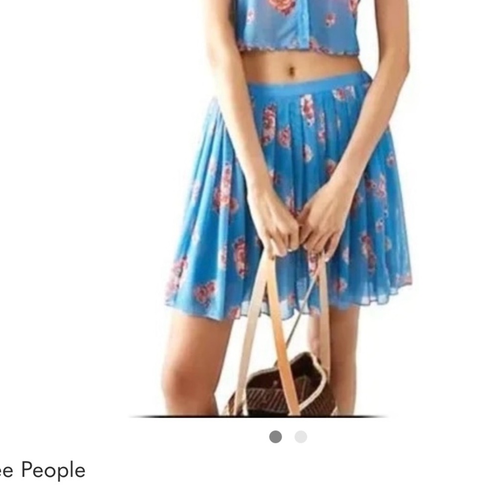 NWOT Free people Florence Mesh Skirt - Picture 2 of 3